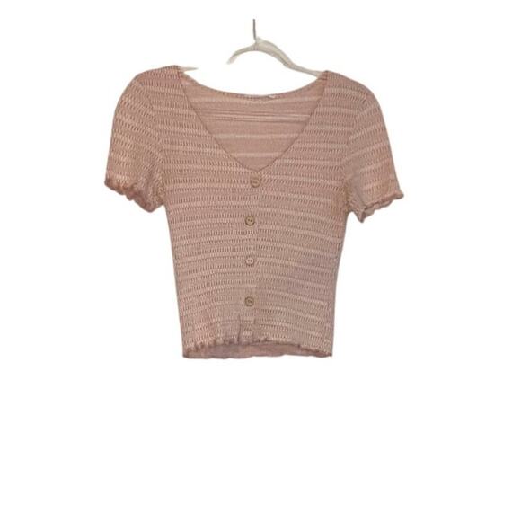 Caution To The Wind Pink Top - Picture 1 of 2